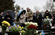 Фото 6: З нагоди Дня пам'яті Героїв Небесної Сотні у Львові підняли прапор Андрія Дигдаловича, який загинув на Майдані (відео)