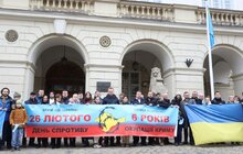 Фото 10: З нагоди 6-ої річниці окупації Криму Росією у центрі Львова відбулась акція-протест «Крим — це Україна!»