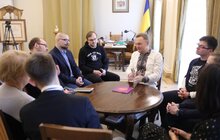 Фото 1: Зустріч мера Львова з поважними гостями урочистого відкриття МолоДвіжЦентр. Львів