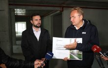 Фото 16: Мер Львова оглянув будівництво дитячого садочка на вулиці Малоголосківській