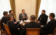 Фото 5: У львівській Ратуші відбулася зустріч міського голови Львова Андрія Садового з Блаженнішим Святославом