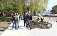 Фото 14: У Львові триває облаштування громадського простору та озера на вул. Панча