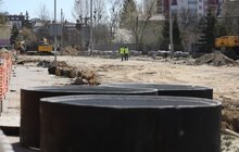 Фото 3: На вул. Шевченка тривають роботи з облаштування квазікільця