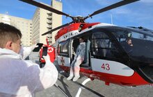 Фото 14: Пацієнтку з Турки доставили у львівську лікарню гвинтокрилом 