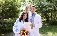 Фото 3: Сьогодні у лікарні святого Луки одружились Ігор та Наталя з Донеччини