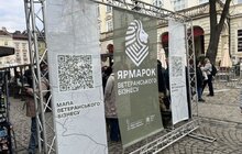 Фото 6: Шеврони, прикраси, делікатеси з м'яса та смажене морозиво: сьогодні у Львові стартував ветеранський ярмарок (відео)