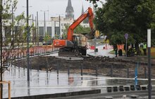 Фото 21: Триває завершальний етап реконструкції пл. Двірцевої: облаштовують сквер та фонтан