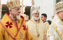 Фото 4: Глава УГКЦ Блаженніший Святослав у співслужінні з єпископами Синоду УГКЦ освятив унікальний храм Софії-Премудрості Божої