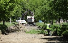 Фото 1: На вул. П. Орлика демонтовують дорожнє покриття і тротуарну плитку», - ЛКП «Львівавтодор»