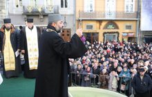 Фото 8: На Богоявлення у центрі Львова духовенство усіх християнських конфесій освятило воду