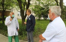 Фото 6: Мер Львова поспілкувався з працівниками 8-ї міської лікарні