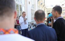Фото 10: Мер Львова зустрівся з володарями Кубка світу з футболу «Hope for Mundial»