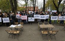 Фото 4: «Жодного нерозумного рішення місто приймати не буде», — мер Львова під час акції проти карантину «вихідного дня»