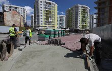 Фото 16: Облаштування квазікільця на вул. Шевченка: переключення водопроводів, асфальтування, стелення бруківки