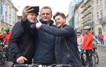 Фото 18: Мер Львова привітав учасників веломарафону «Львівська сотка. Осінь» та взяв участь у велозаїзді