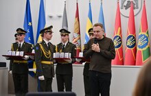 Фото 5: У День Соборності у Львові 28 захисників посмертно нагородили «Почесним знаком Святого Юрія» (фото)