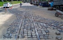 Фото 3: На перехресті вулиць Підвальна-Руська завершено роботи та прокладено 50 м нової колії