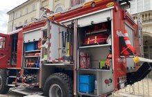 Фото 1: Польські благодійники у Львові передали дві нові пожежні машини для харківських рятувальників (відео)