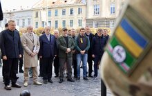 Фото 4: У Львові відкрили меморіальну таблицю Джохару Дудаєву — лідеру боротьби за незалежність Ічкерії (фото/відео)