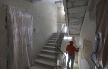 Фото 14: У Львові розпочали реставрацію фасадів зруйнованих ракетним ударом будинків на Стрийській (відео)
