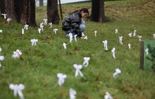 Фото 14: Ангели пам'яті: школярі принесли на Меморіал Героїв Небесної Сотні саморобних ангеликів (відео)