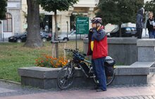 Фото 1: Сьогодні у Львові – осінній день «Велосипедом на роботу»