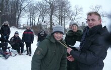 Фото 6: У Львові відбулися районні змагання на санчатах