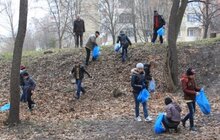 Фото 2: Близько 60 школярів провели екологічну толоку у Сихівському лісопарку 