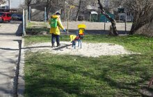 Фото 33: Комунальні служби Львова проводять миття та дезінфекцію в місті