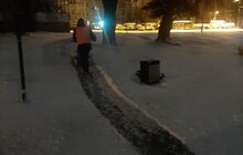Фото 42: Для посипання доріг від ожеледиці минулої доби використано 513 м3 піскосуміші та 212 м3 солі