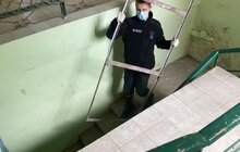Фото 4: Студенти Університету безпеки життєдіяльності долучились до робіт з облаштування додаткових ліжкомісць в приміщеннях на вул. Мазепи