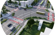 Фото 5: Пішохідний простір, велосипедна доріжка та окремі смуги для громадського транспорту: у Львові визначились, як виглядатиме вулиця Миколайчука