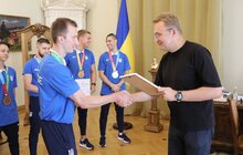 Фото 4: Андрій Садовий вручив грошові премії призерам Всесвітніх ігор зі Львова