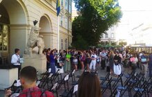 Фото 6: На пл. Ринок відбулась мистецька акція на підтримку Олега Сенцова та політв’язнів Кремля