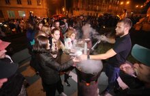 Фото 7: У Львові відбулася Стрілецька ватра на площі біля скульптурної композиції українським бійцям Листопадового чину