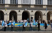 Фото 9: У центрі Львова урочисто підняли кримськотатарський прапор (фото)