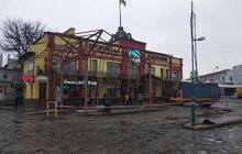Фото 1: Реконструкція пл. Двірцевої: розпочалися роботи із заміни колектора на території біля автовокзалу