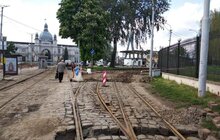 Фото 9: На пл. Двірцевій завершують влаштування каналізаційного колектора
