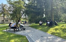 Фото 13: Музиканти Луганської філармонії зіграли для поранених військових в одній з лікарень Львова