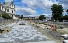 Фото 13: Реконструкція пл. Двірцевої: залито основу під фонтан