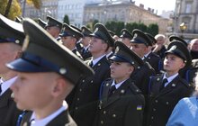 Фото 17: На площі біля пам’ятника Т. Шевченку відбулись урочистості з нагоди Дня захисника України