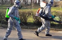 Фото 10: У Львові провели дезінфекцію парку ім. І. Франка та парку «Високий Замок»