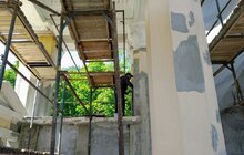 Фото 3: У Парку культури та відпочинку реставрують вхідну арку