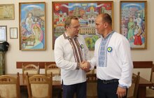 Фото 22: Андрій Садовий у Чорткові зустрівся з мером та взяв участь у відкритті реконструкції бою «Чортківська офензива»