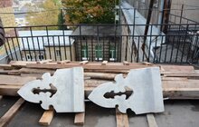 Фото 6: Купол пам’ятки архітектури – давньоєврейського шпиталю на вул. Раппопорта, 8, завершують реставрувати