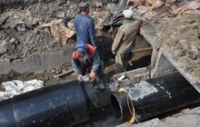 Фото 4: На вул.Миколайчука міняють аварійну тепломережу