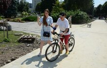 Фото 12: Велопростір Львова збільшується: на пр. Чорновола тривають роботи з будівництва велодоріжки