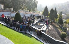 Фото 1: На Личакові відбулось освячення пам’ятного знаку В.Гурняку