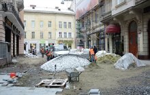 Фото 3: У Львові стане більше пішохідних вулиць: у Галицькому районі триває ремонт вул. Руданського