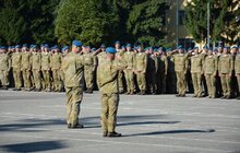 Фото 7: Сьогодні у Львові відбулися заходи з нагоди відзначення 25-ї річниці Дня Високомобільних десантних військ Збройних Сил України у 80-ій бригаді